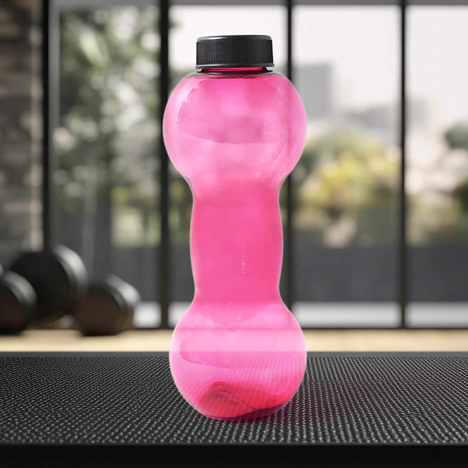 Unbreakable Plastic dumbbell Shape Water Bottle  (550 ml / 1 Pc) Unbreakable Plastic dumbbell Shape Water Bottle  (550 ml / 1 Pc)